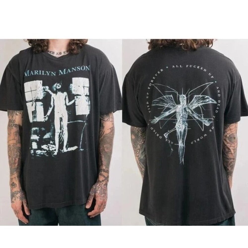 Marilyn Manson Antichrist Superstar 2025 Rock Concert Graphic Unisex T-Shirt 73